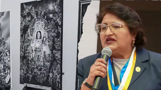 Une œuvre réalisée avec une utilisation présumée d'IA a été observée lors du concours de la Candelaria à Puno : le jury a détecté une impression retouchée avec de la peinture.